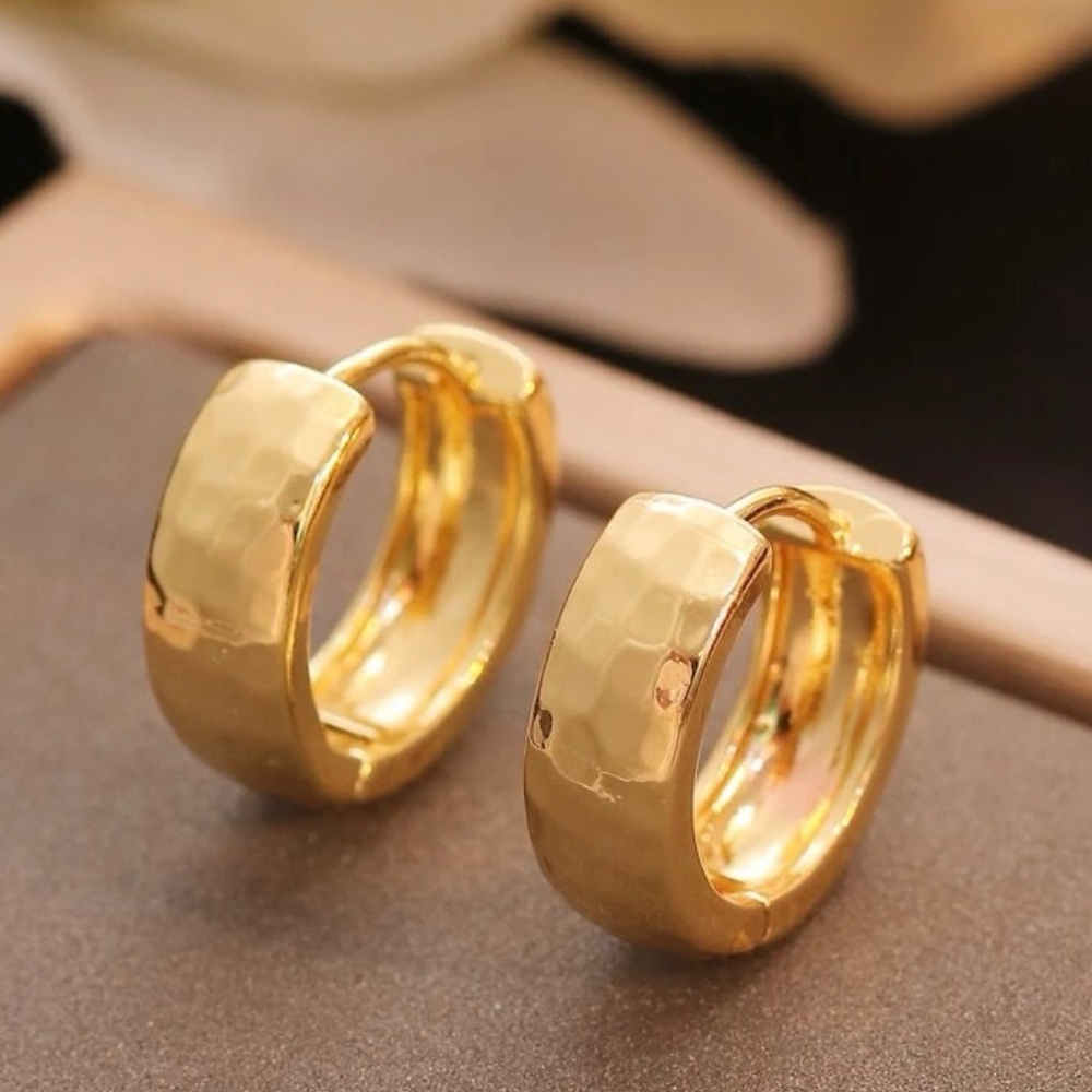 2/$30 NEW Anthro Boho Style Hoop Huggie Earrings - Picture 2 of 6